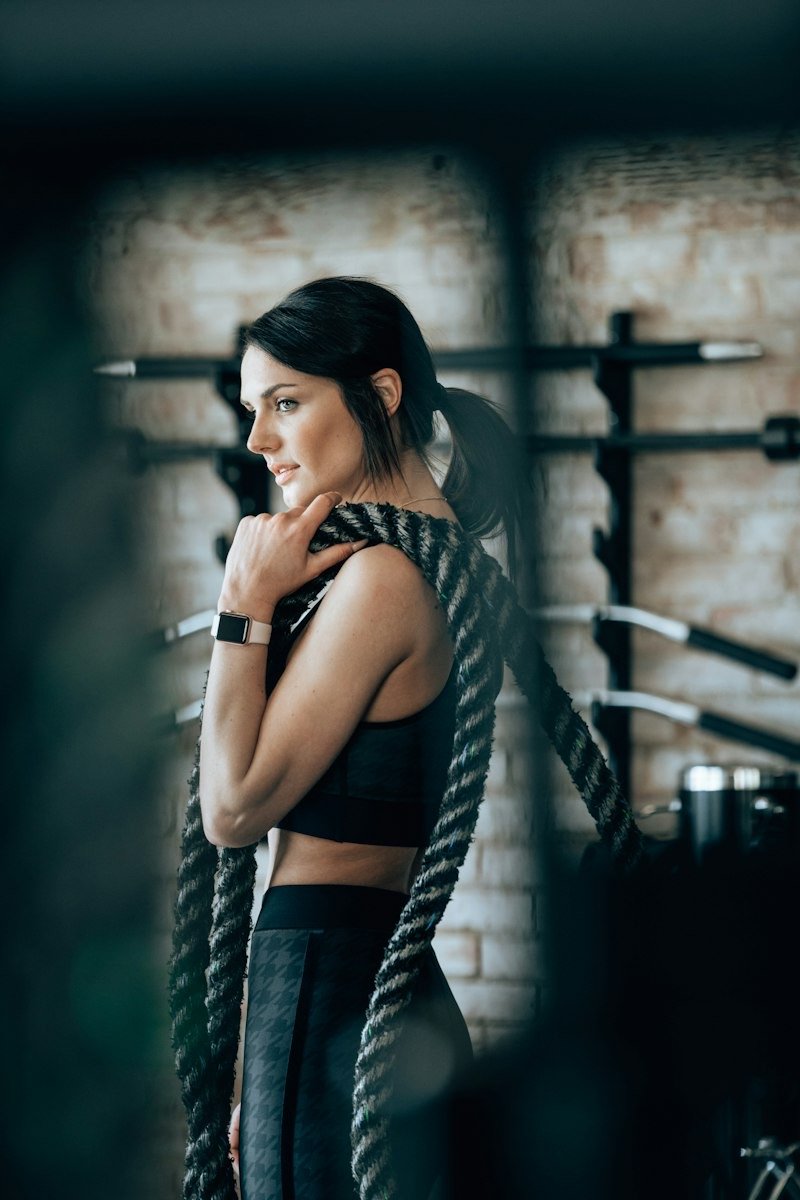 Personal trainer coaching a member
